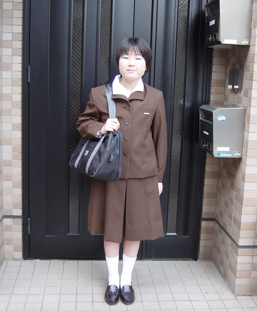 入学式に行く前の竹井先生