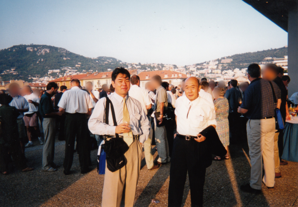 パイオニアに勤められていたころ、恩師の北川教授と国際会議へ行った際の写真