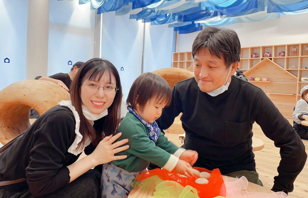 ご家族で「徳島 木のおもちゃ美術館」へ行った時の写真。