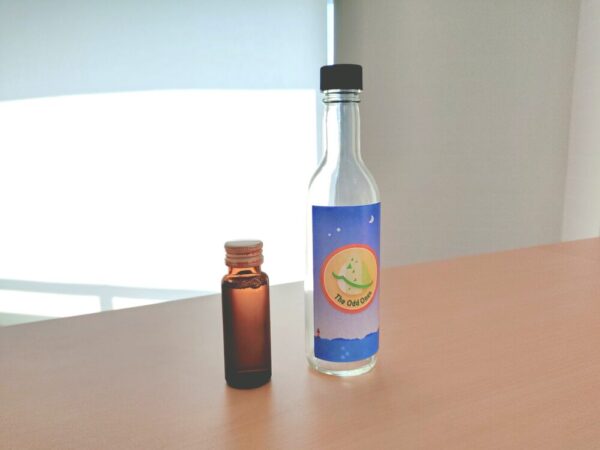 アスパラガスでできたエナジードリンクの試作品