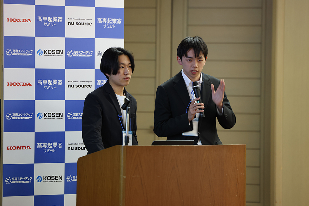 ピッチの様子(アイデア部門)